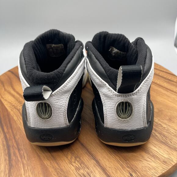 Nike Up-Tempo Shoes Mens Size 10.5 Black White Basketball Comfort Sneakers - Picture 4 of 8